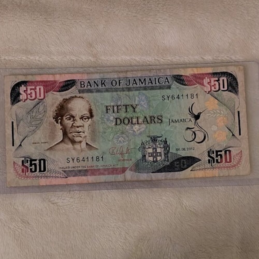 O1 2012 50 JAMAICAN DOLLAR Banknote